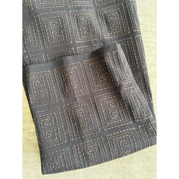 NWT Talbots Petites Women's Stretch Pants Geometric Textured Print - Size 8 - Picture 7 of 8